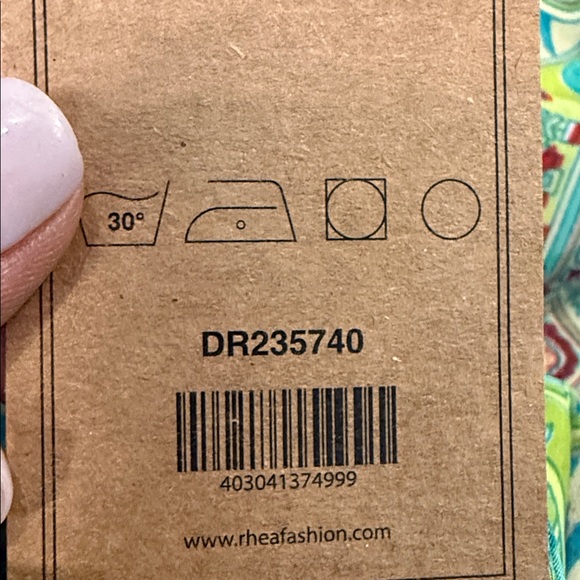 RHEA Green Patterned Maxi BOHO DRESS NWT size Small - Picture 8 of 9